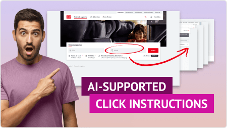 AI-supported click instructions